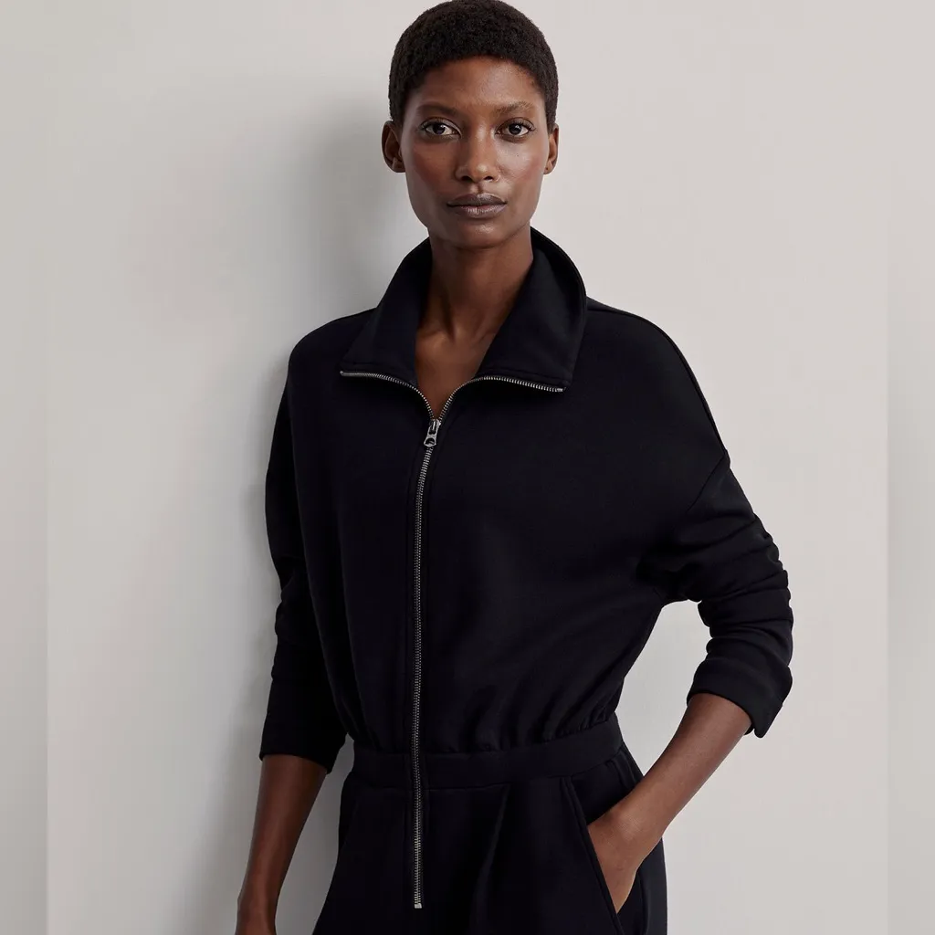 Varley L Jessie Black Zip-Up Jumpsuit - Image 2