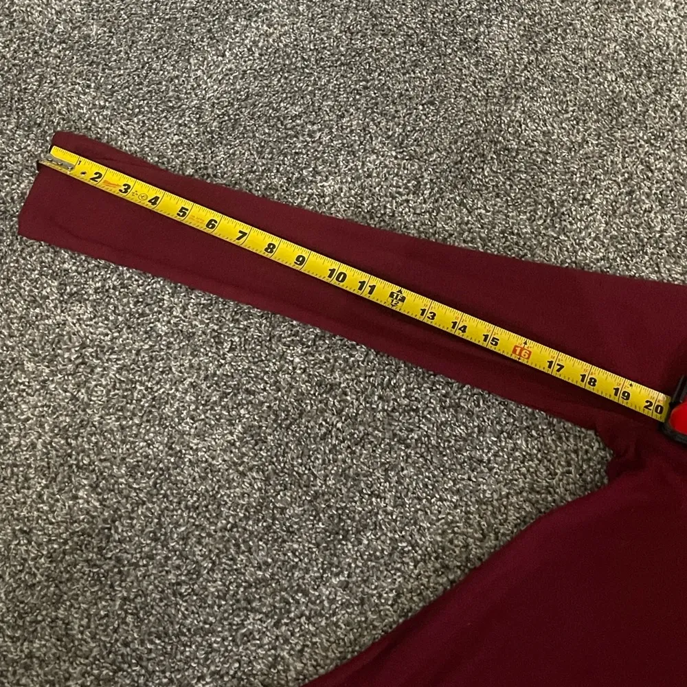 Red Loose Tunic Sweater Pullover long sleeve dress M Size M - Image 13