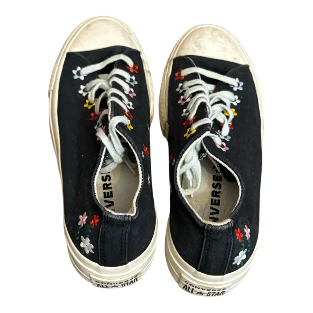 Converse Athletic Shoes with‎ Embroidered Flowers - Image 3
