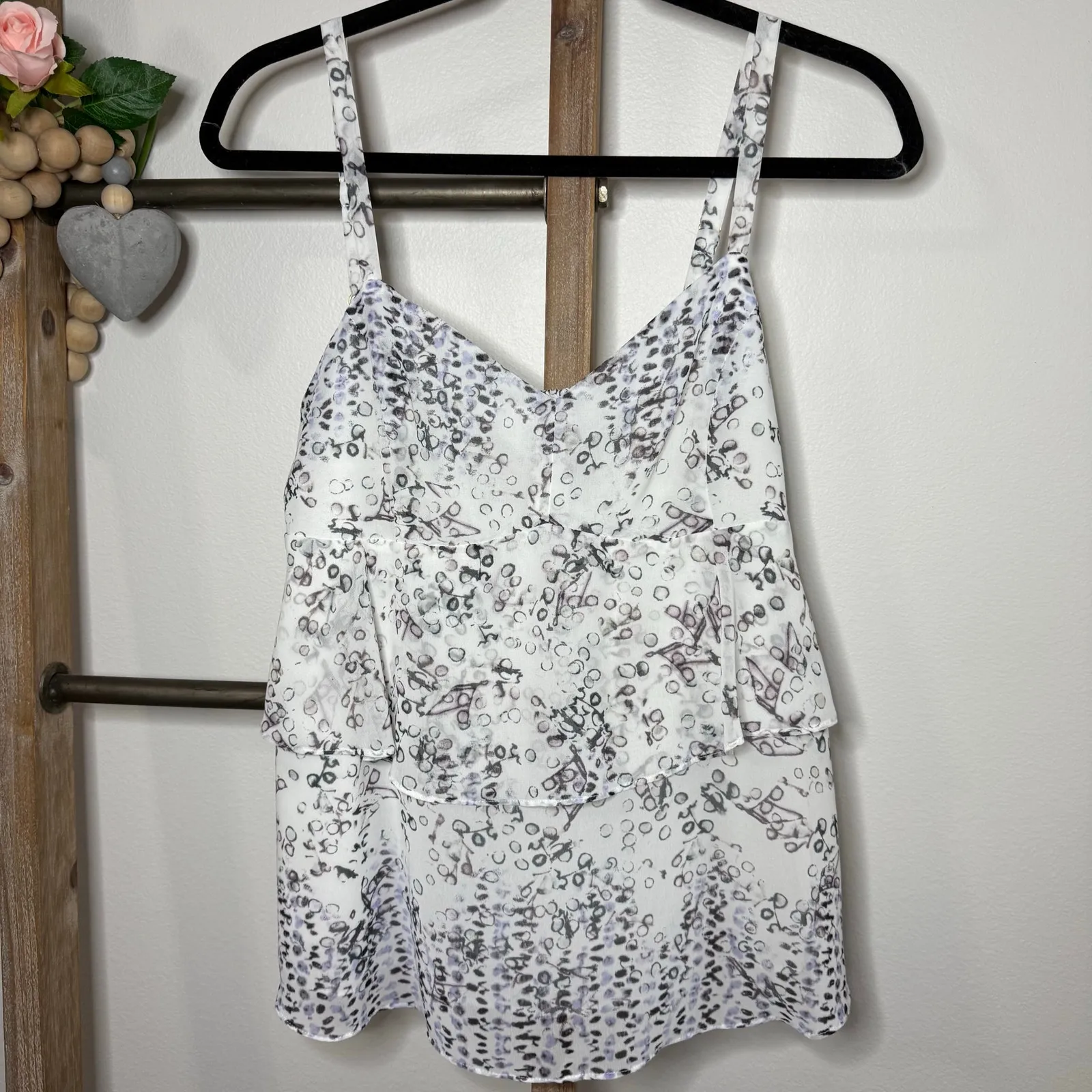 Cabi Style 272 On the Clock Tiered Print Cami‎ Size Medium - Image 2