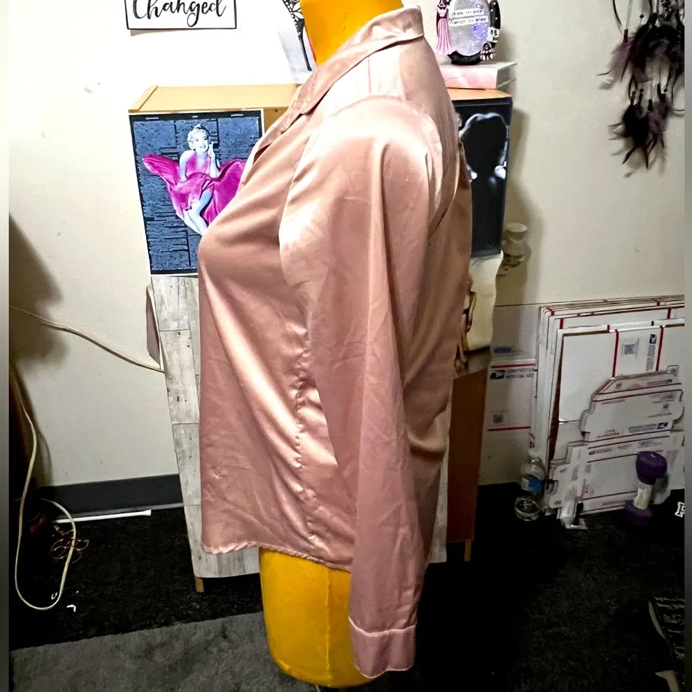 Almost Famous light pink button top medium - Image 10