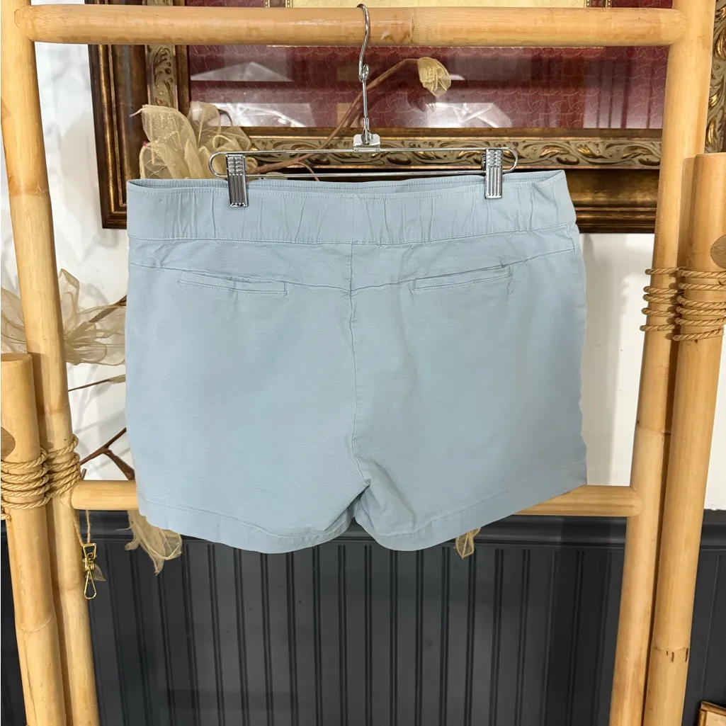 Free Fly Womens Stretch Canvas Cotton Blend Shorts in Bay Blue ~ Size Large 💚🍄 - Image 6