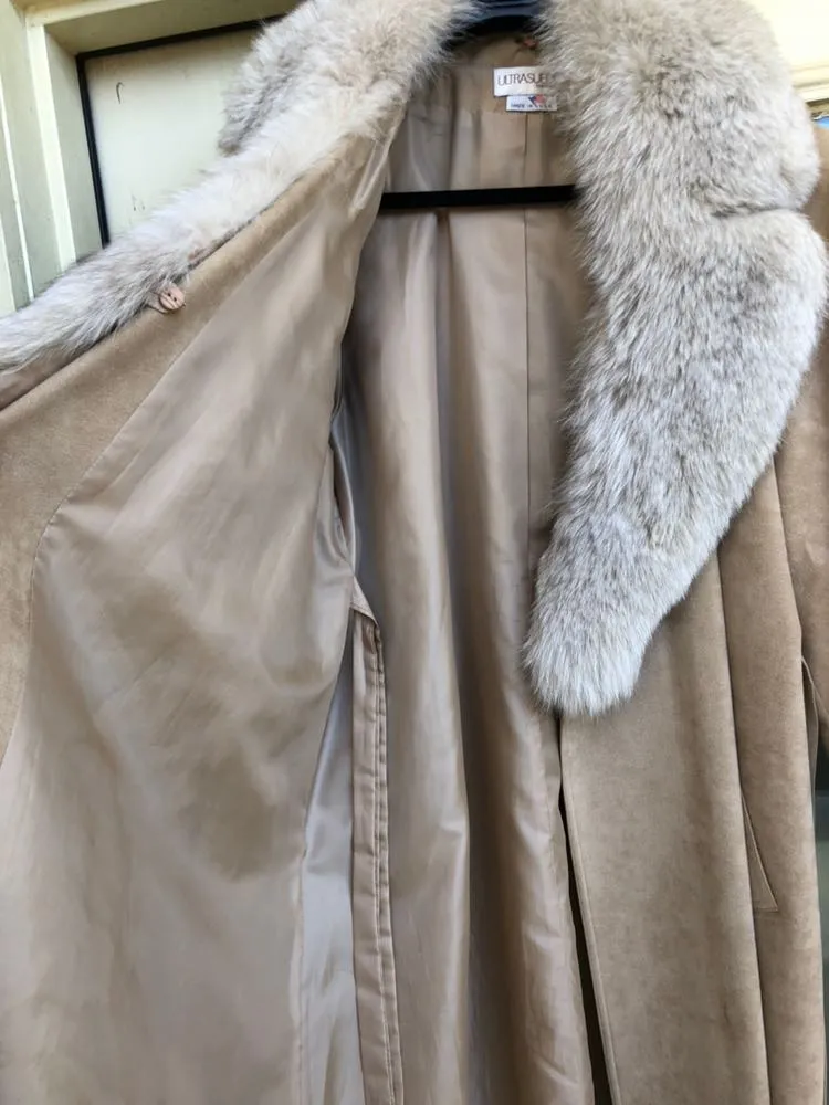 Fox Fur And Suede Coat - Image 4