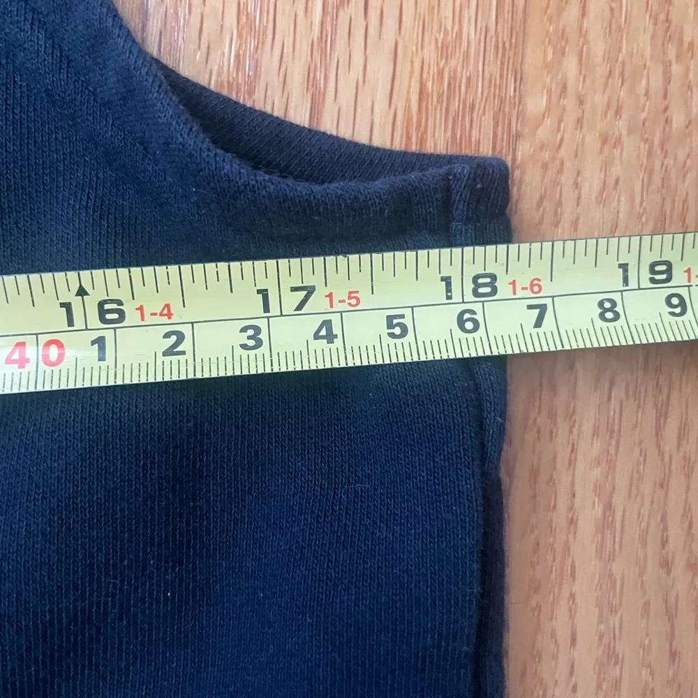 Nike Sportswear Club French Terry Romper Jumpsuit Crop Gaucho Wide Leg Black - Image 12