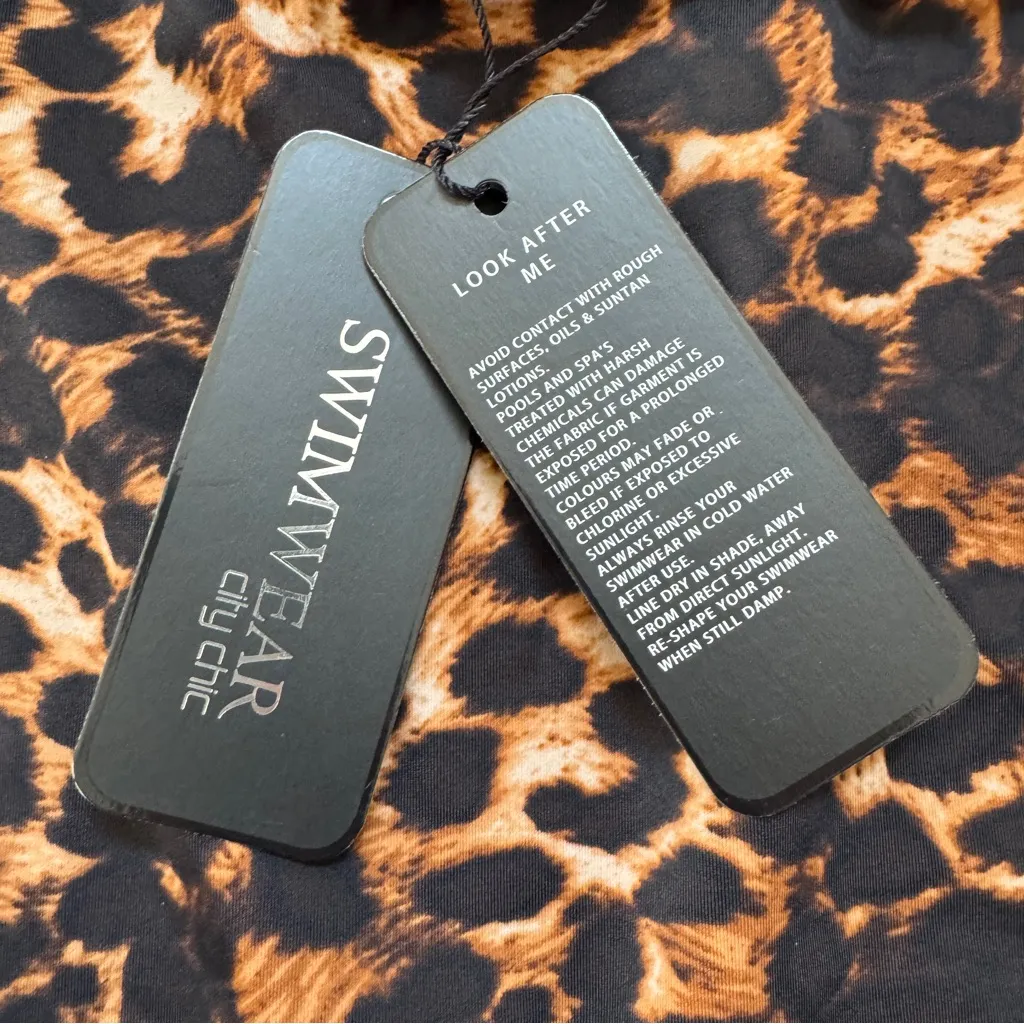 NWT City Chic Cancun Animal Print 1 Piece Sexy Swimsuit Size XL / 22 / Plus Size - Image 11