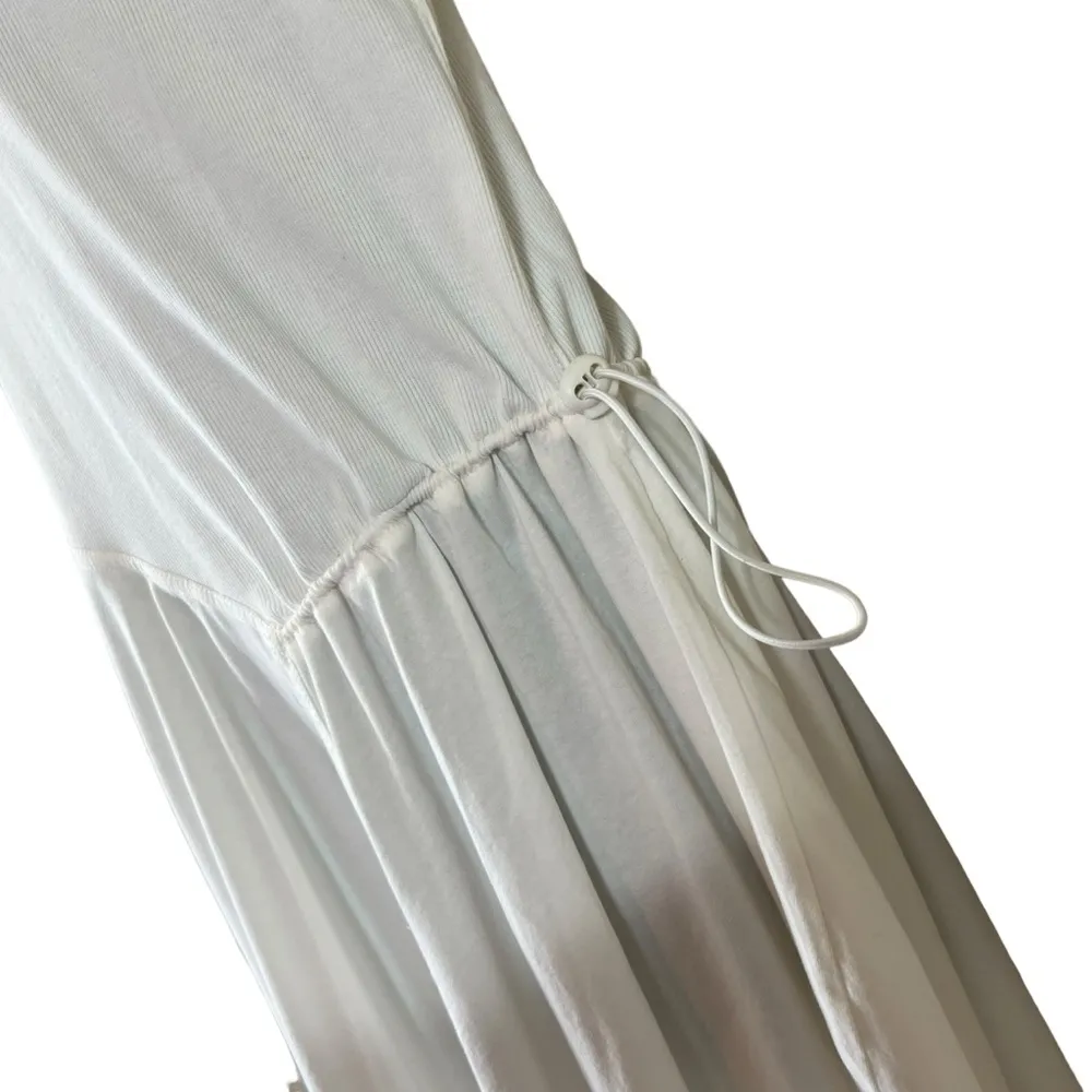 DAILY PRACTICE BY ANTHROPOLOGIE SHORT-SLEEVE ASYMMETRICAL MIDI DRESS - Image 5