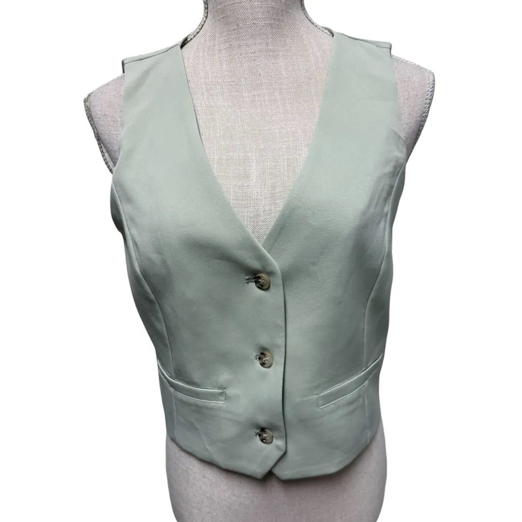 NWT Avec Les Filles Mint Green Vest - Image 16