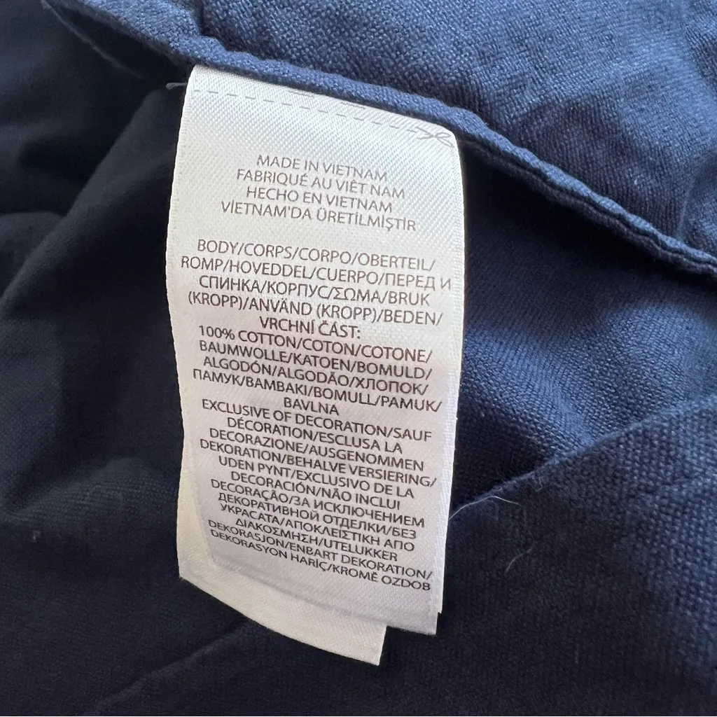 Polo Ralph Lauren Navy Sleeveless Oxford Belted Shirt Dress NWT Size 14 - Image 9