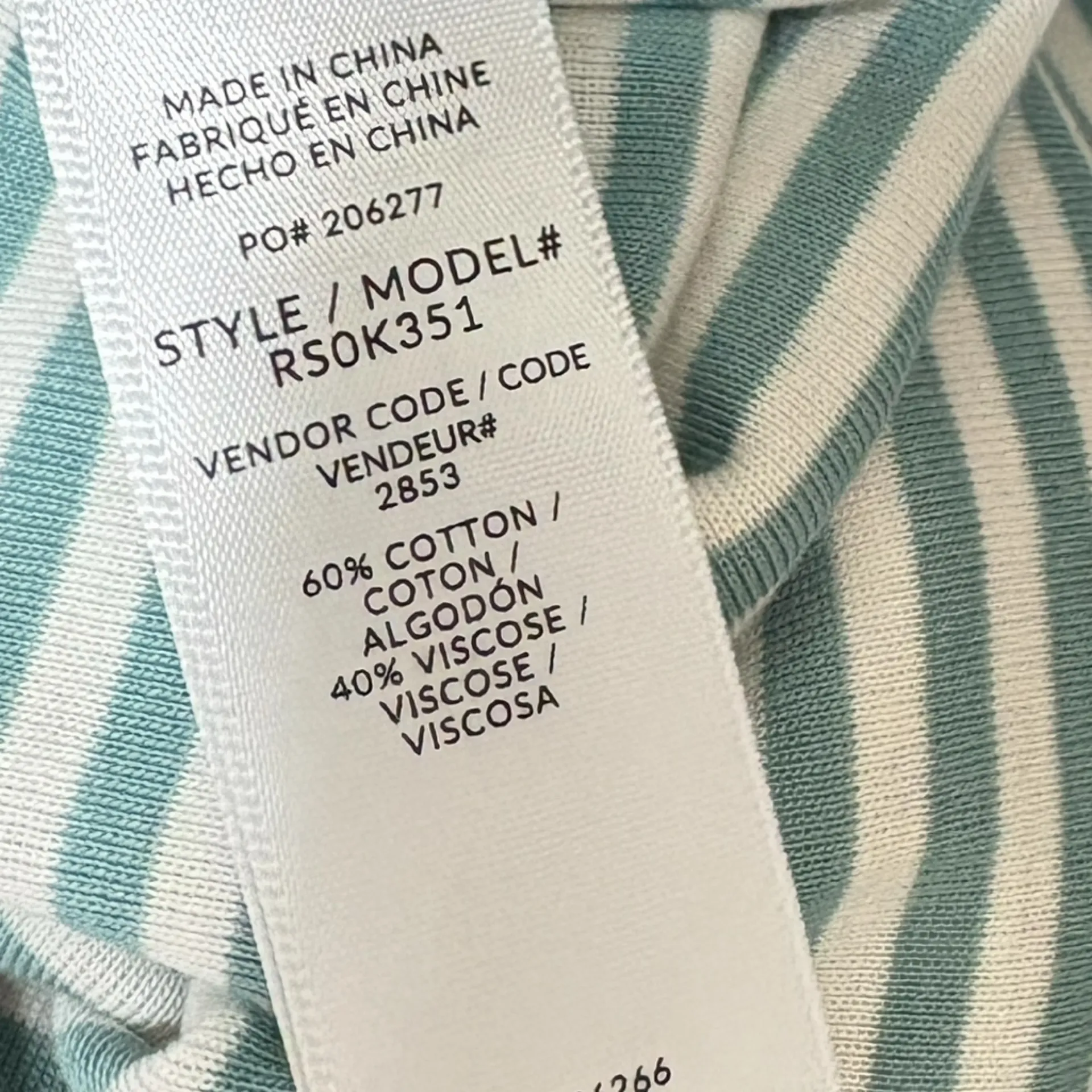 SPLENDID NWOT Faye stripe short sleeve t-shirt top L - Image 5