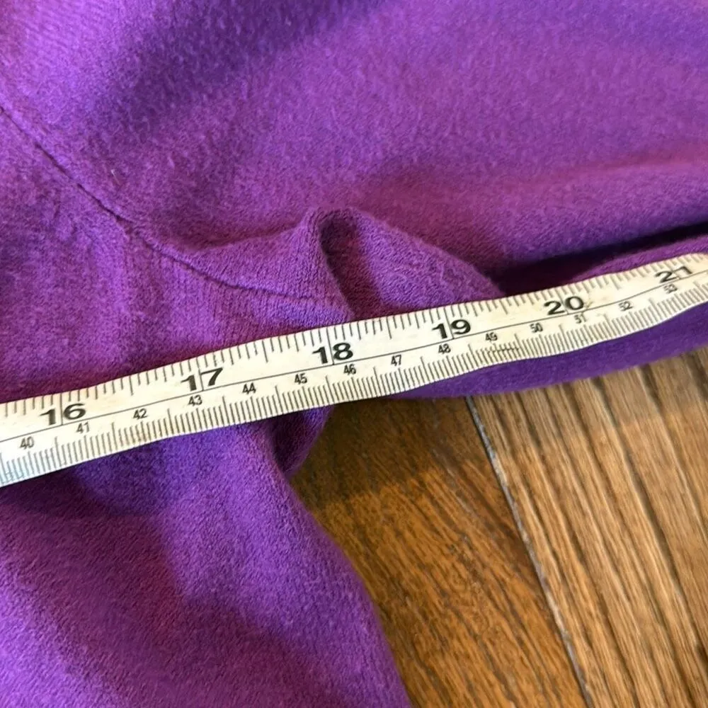 J.Jill cotton blend purple notch neck sweater medium petite Size undefined - Image 7