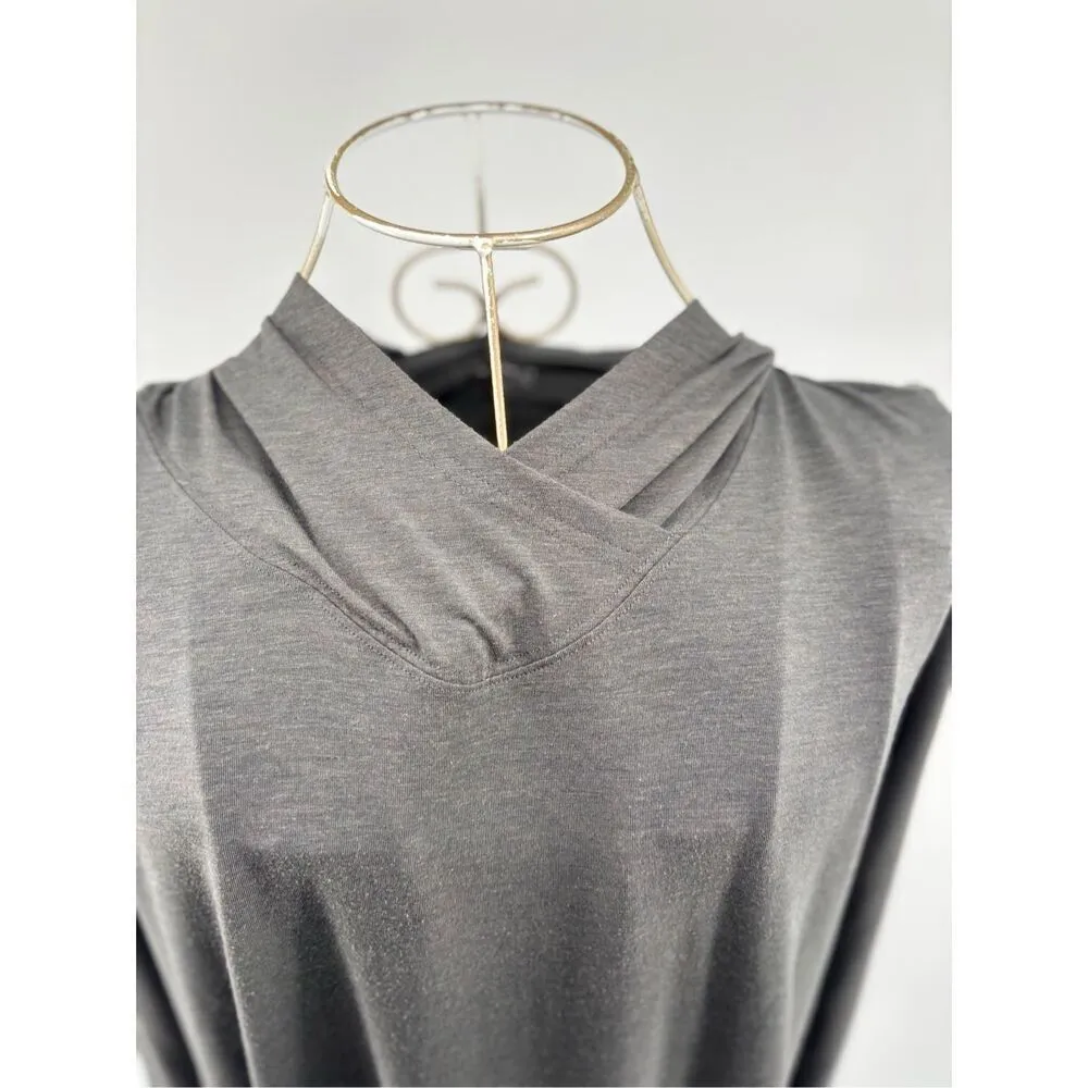 Duluth Trading Company Women's Dry and Mighty Hoodie Tunic Gray Size Medium - Image 7