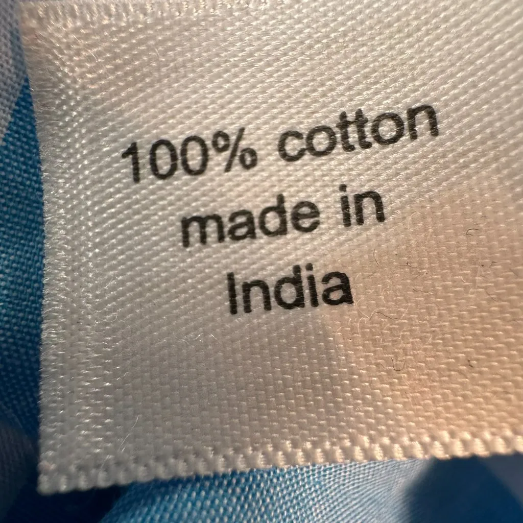 Lane Bryant Blue Stripe Lightweight Short Sleeve Button Down B19 - Image 4