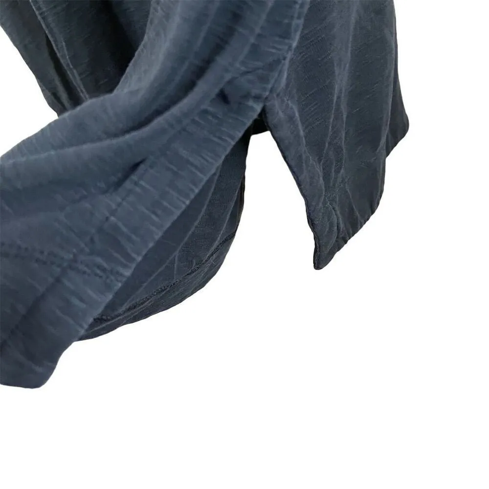 J.Jill Women's 2XL Gray‎ Pima Shirttail Cotton Tunic Top Classic Short Sleeve - Image 5