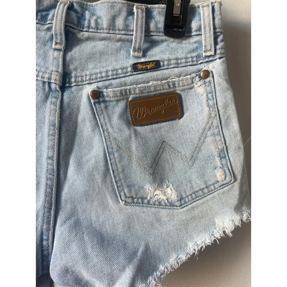 Wrangler Denim Daisy Dukes Ripped Short Mom 90s Shorts - Image 5