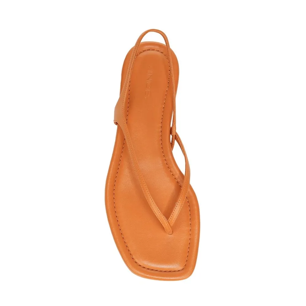 Vince Deana Strappy Leather Flat Sandals, Orange Size 10M (Sold Out) NEW $195 - Image 9