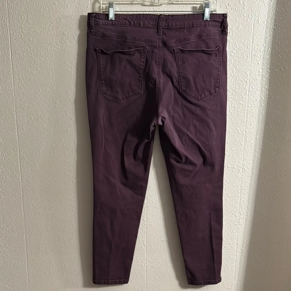 Jessica Simpson Purple High Rise Skinny Ankle Cropped Jeans - Image 5