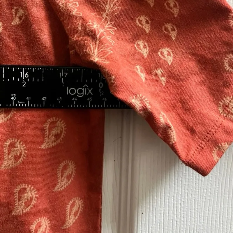 Logo Lori Goldstein Paisley Print Shirt Dress Size Large Casual - Image 9