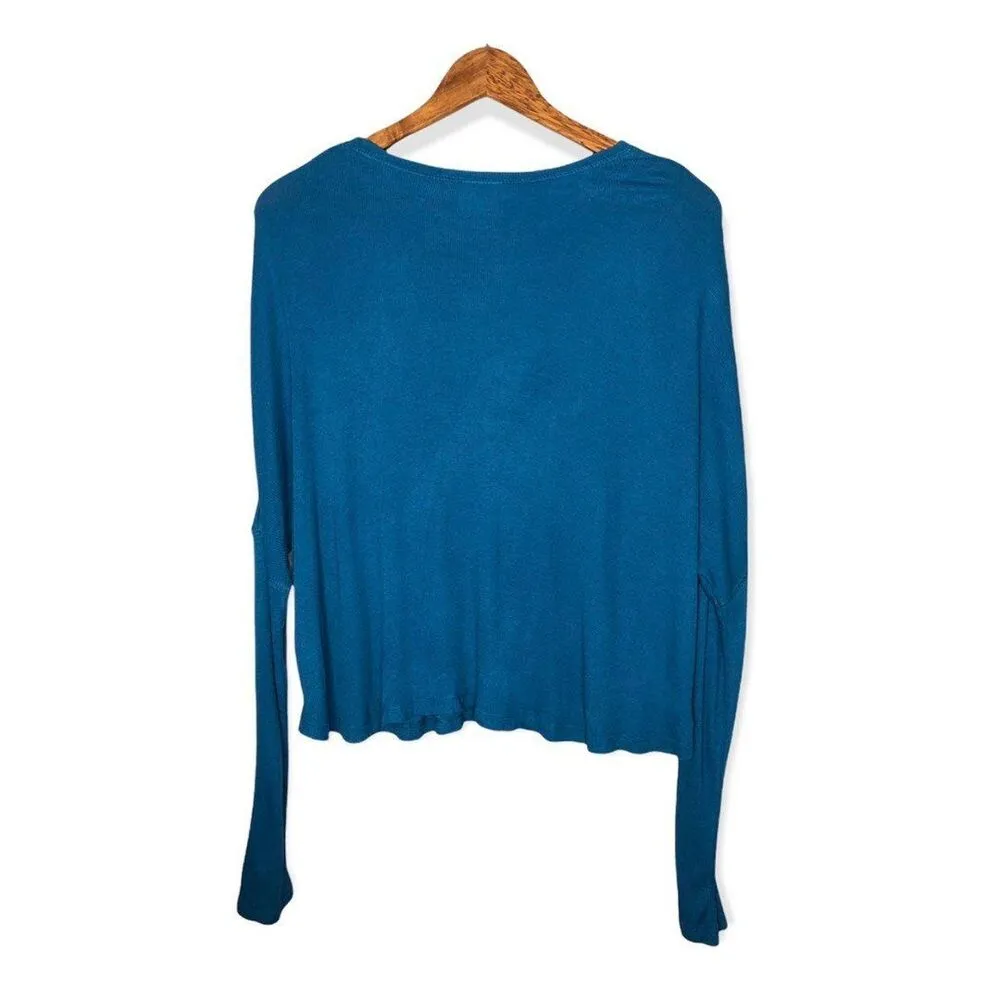 Abound Women's Ribbed Scoop Neck Long Sleeve Top - Image 3