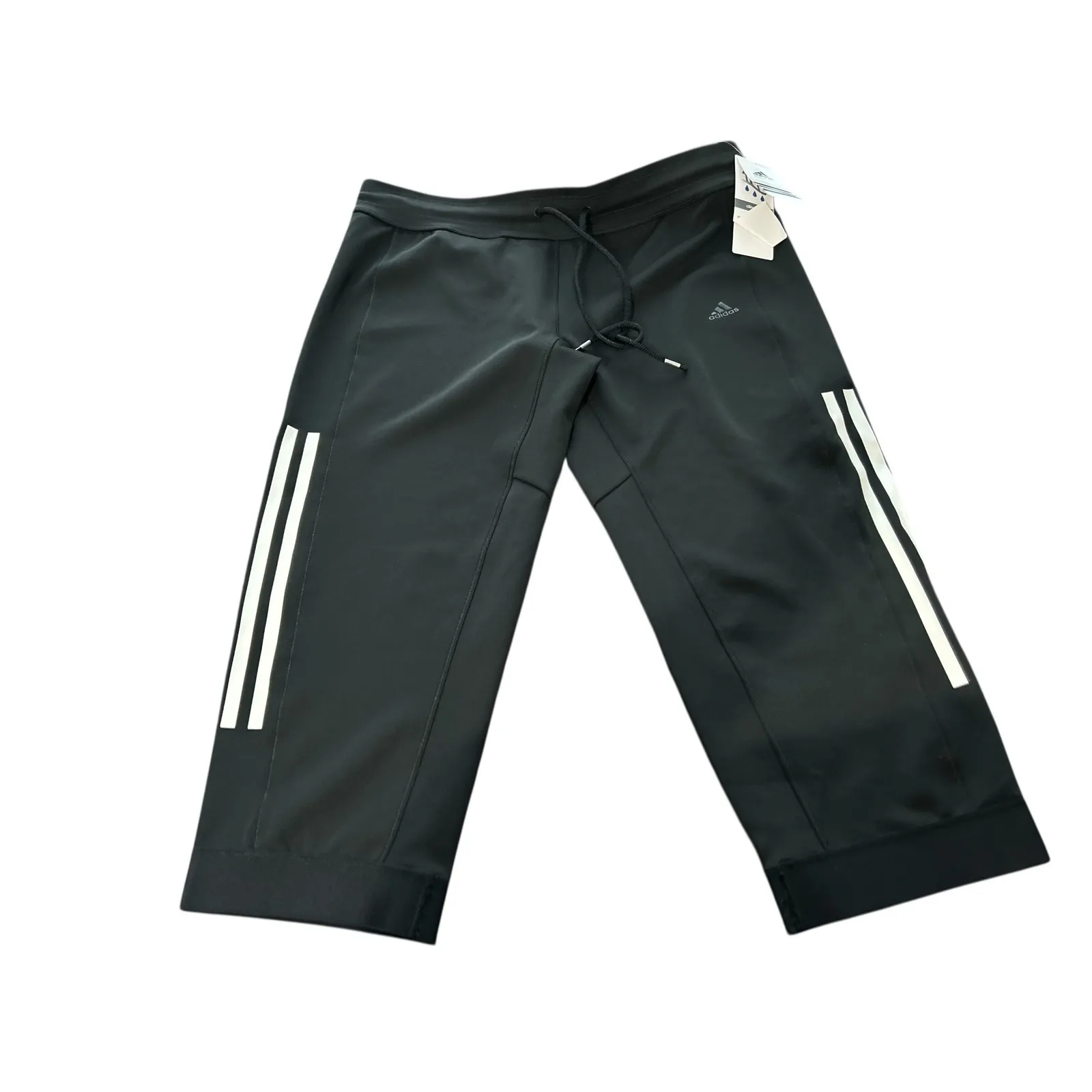 Adidas Climalite Womens Black Capri Athletic Pants Performance Sz M - Image 2