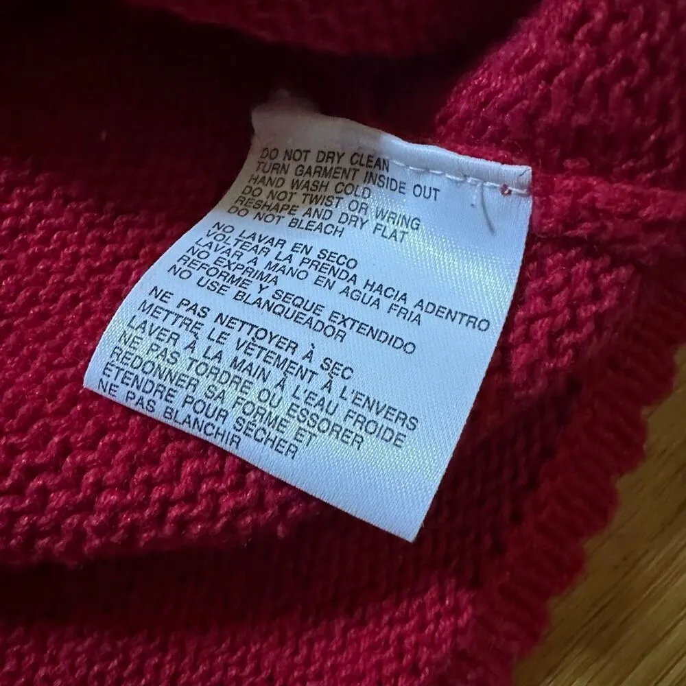 Vintage Kathie Lee Christmas garland ornament sweater xl Red - Image 5