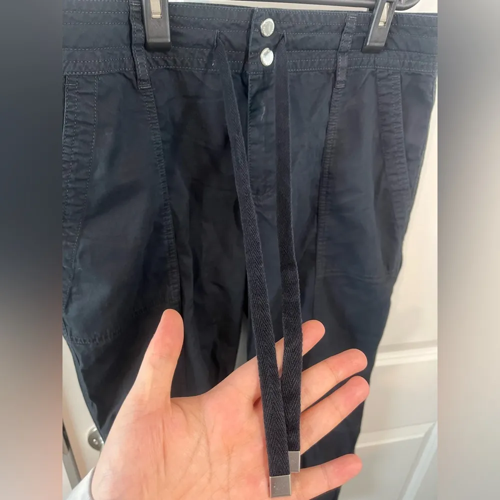 VTG Lauren Ralph Lauren Black Cargo Capri Cut Casual Pants with Pockets Size 6 - Image 8