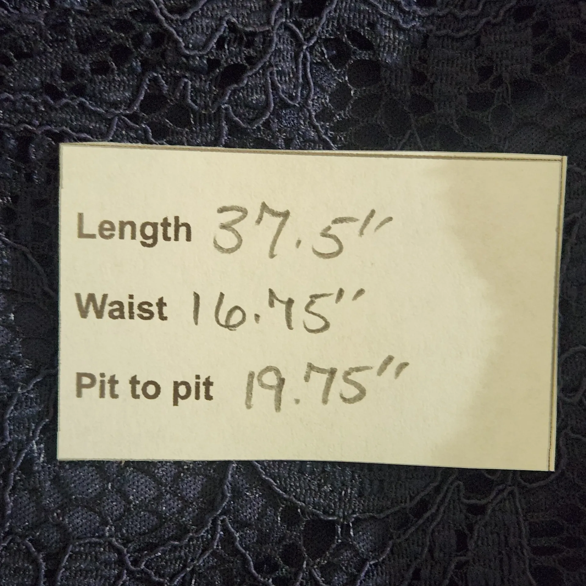 Jessica Simpson Navy Lace Dress Size 14 Navy Lace Wedding Guest Dress - Image 3