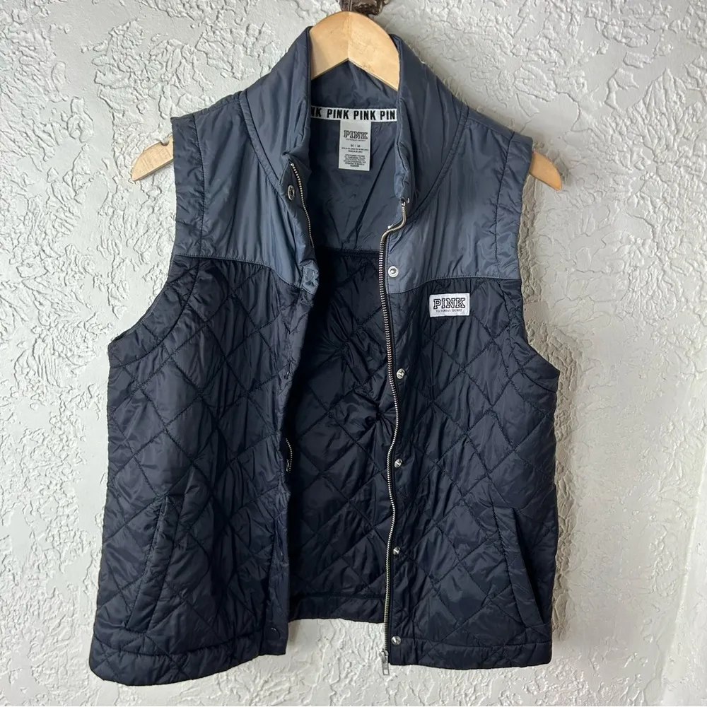 VS PINK | Quilted Puffer Vest Jacket Size M - Image 4