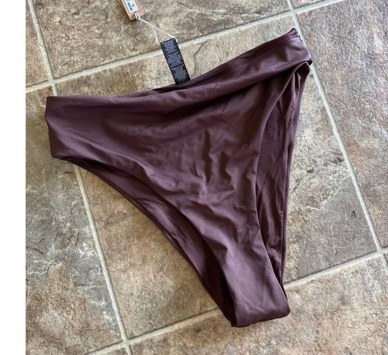 Skims Swim Mid Waist Bottom Cocoa Size Small - Image 3