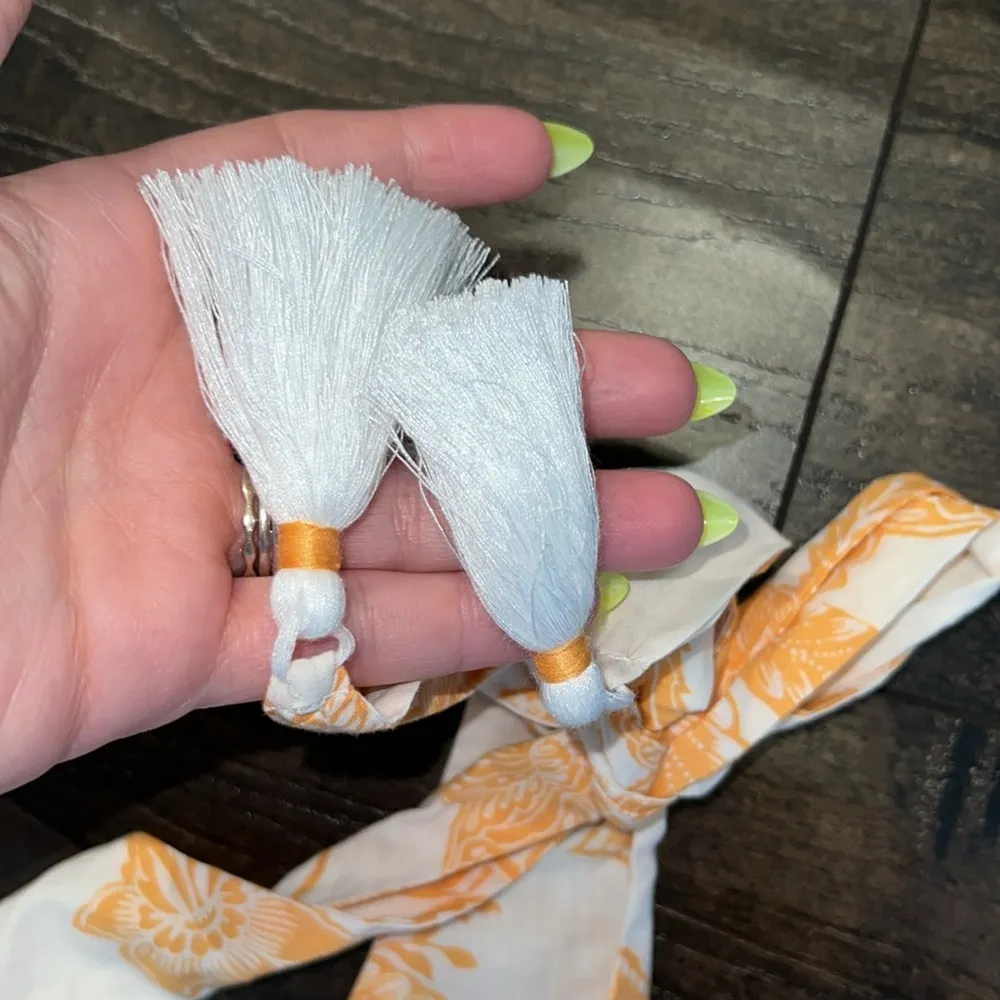 NWOT  Eliza Organic Cotton Woven Short Dress - Mehndi Hena - Image 4