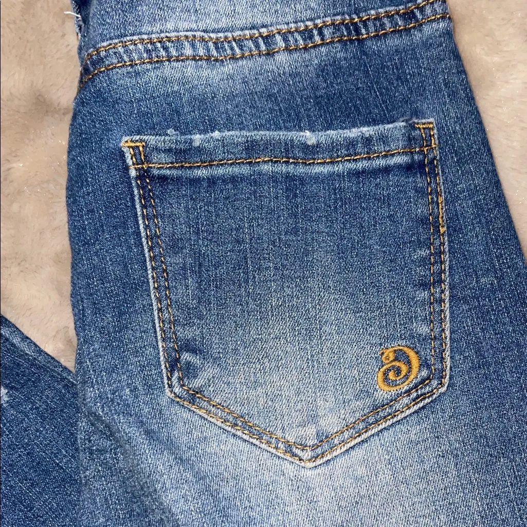 Indigo Rein High-Rise Button Fly Jeans - Dark Blue Sie 1 - Image 7