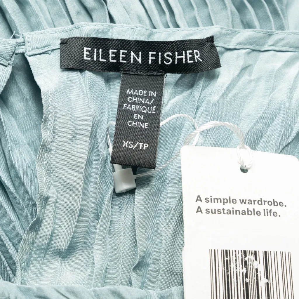 Eileen Fisher. Cushed Silk Midi Dress. - Image 10