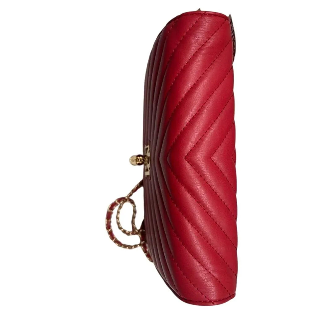 Badgley Mischka Women's Large Quilted Crossbody Bag in Red New With Tag - Image 6