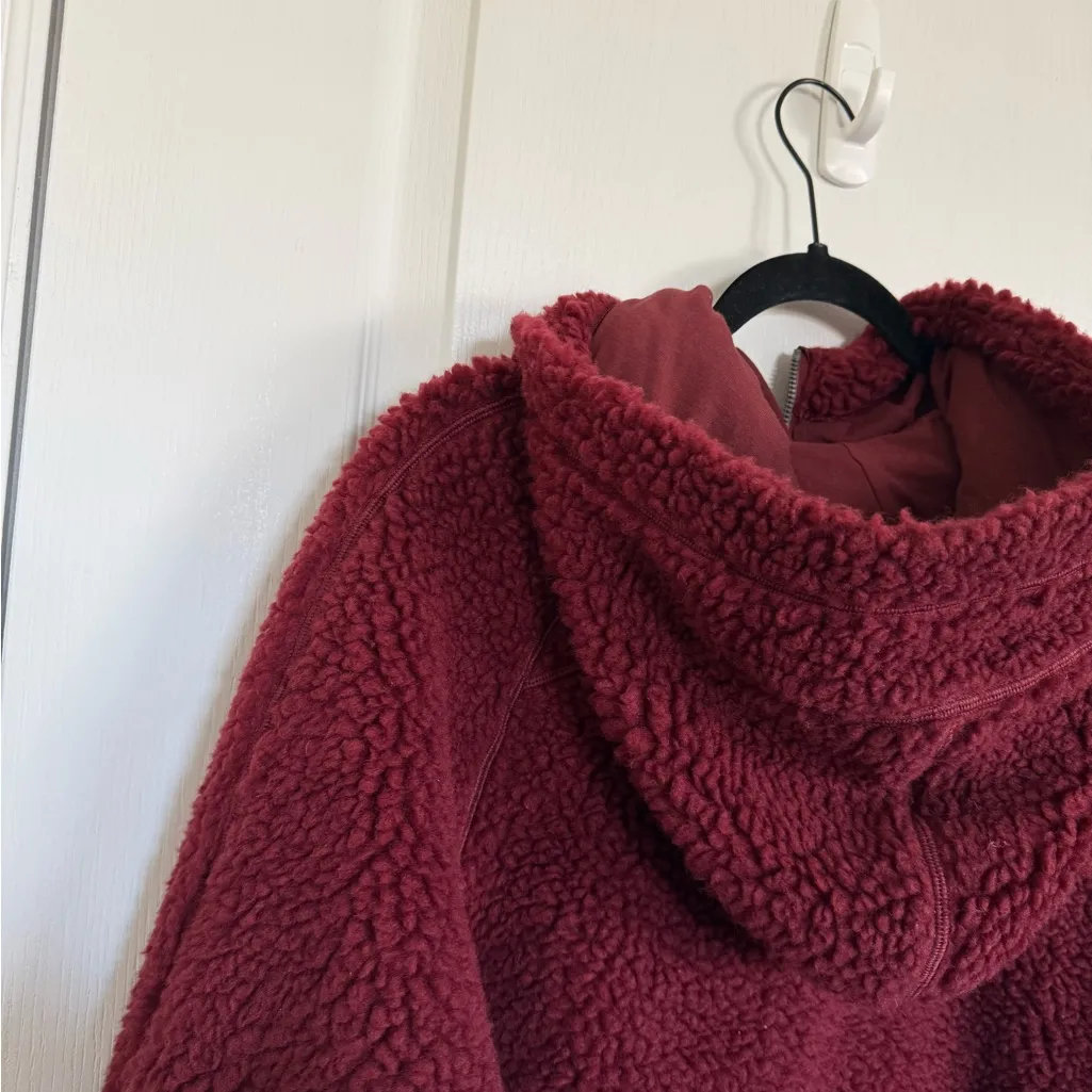 Lululemon Scuba Oversized Sherpa 1/2 Zip in Savannah - Image 3