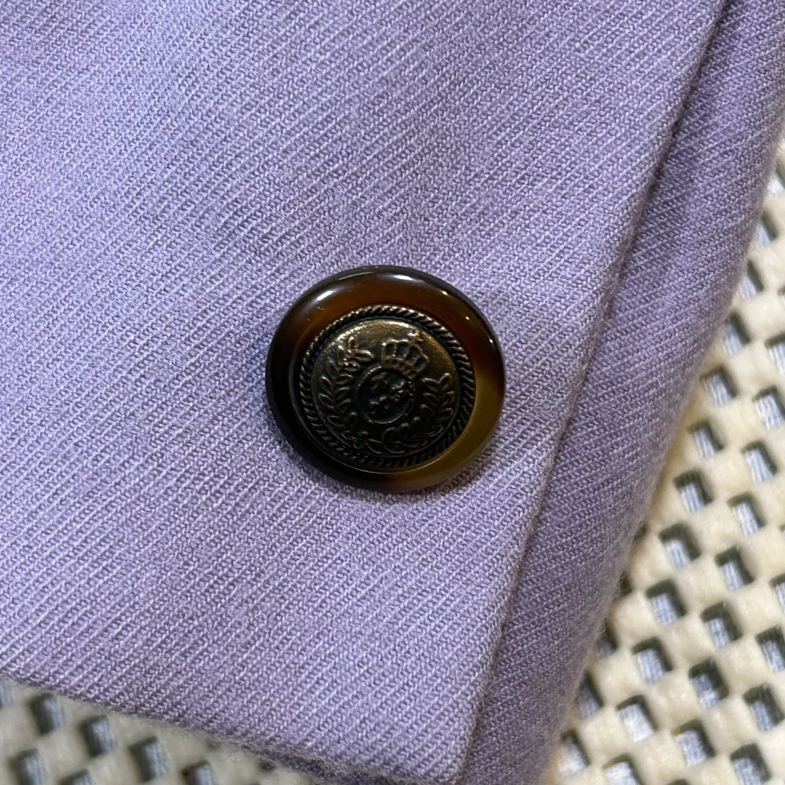 EUC Vintage Talbots Wool Blazer Single Button‎ Lavender Womens Jacket 2 Petite - Image 4