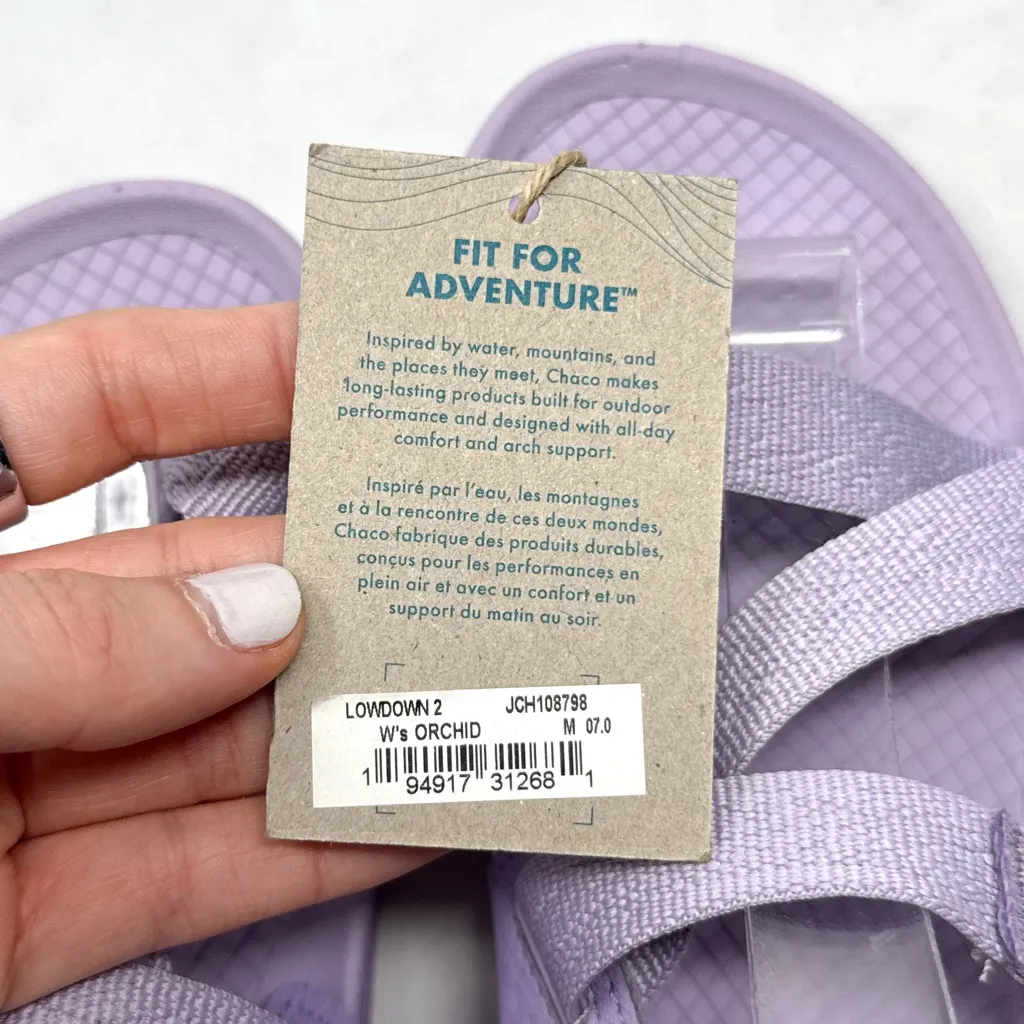 NWT Chaco Lowdown 2 Lavender Outdoor Flat Dad Sandals Waterproof Gorpcore W 7 - Image 10