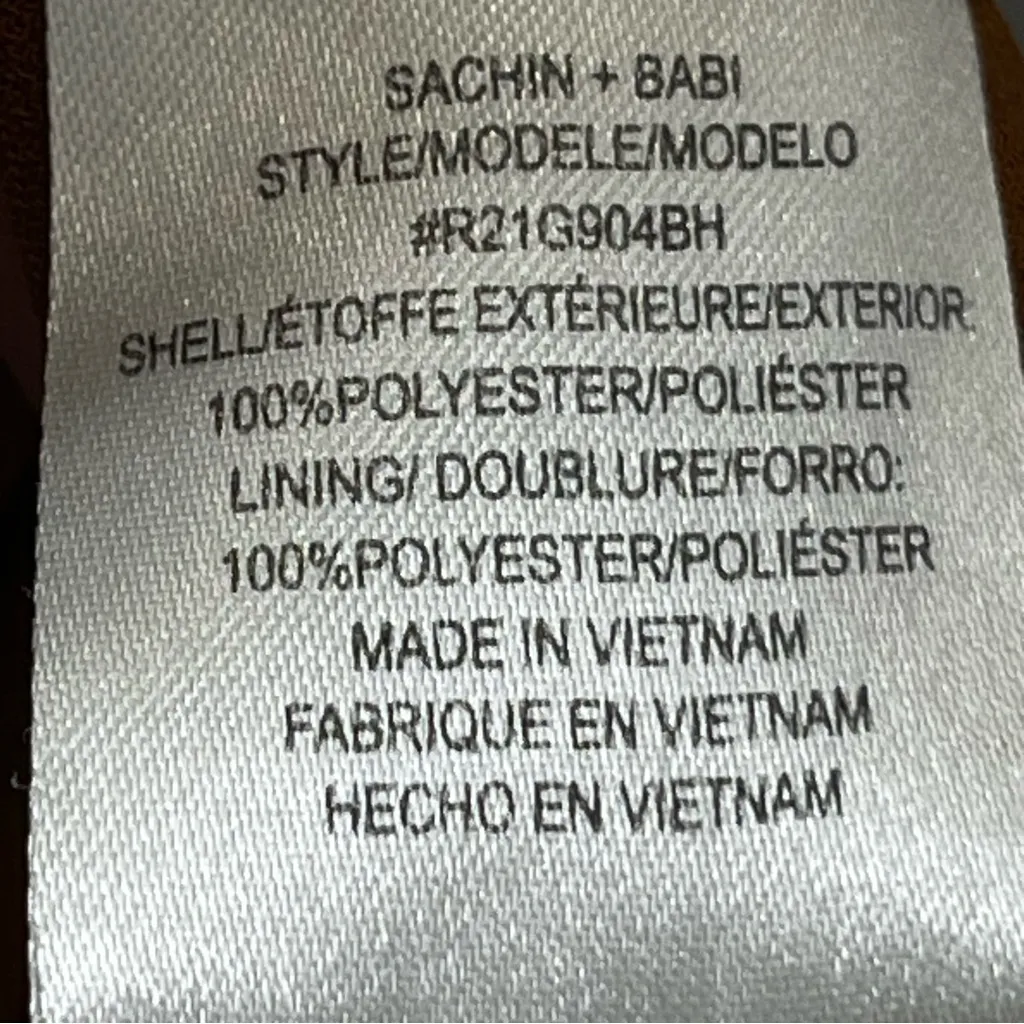 Sachin & Babi Cali Satin Dress Women’s Size 10 Bronze Slip Midi Evening Formal - Image 6