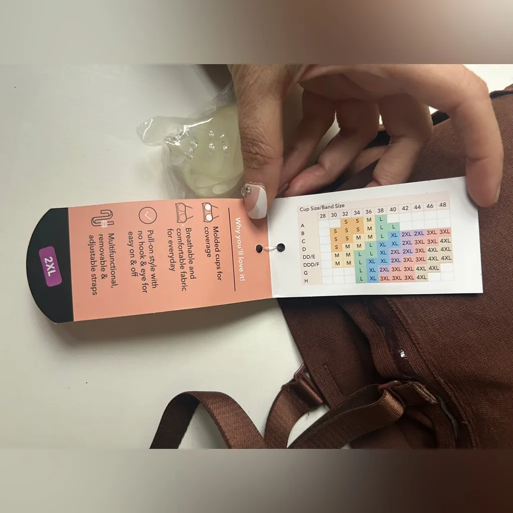 Shapermint Women’s Convertible Strapless Bandeau Bra Brown Size undefined - Image 5