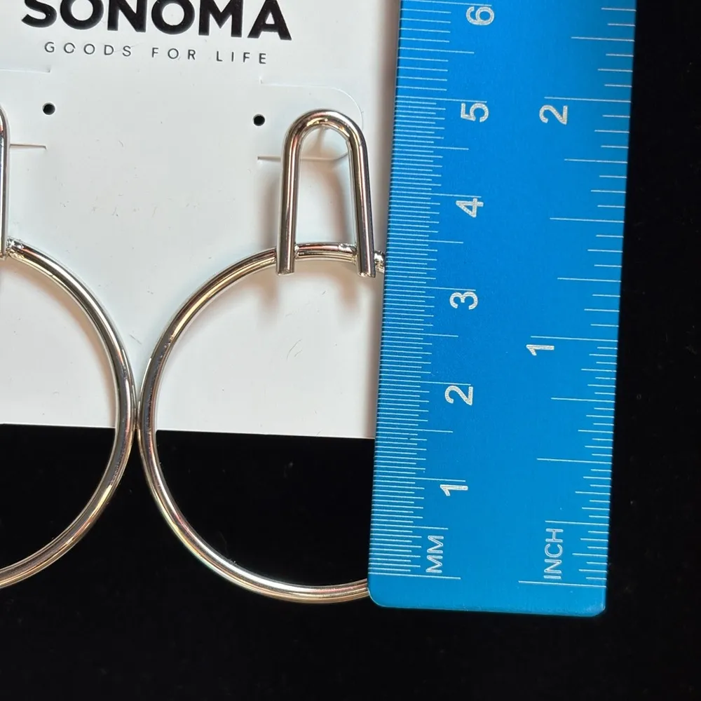 Sonoma Silver Modern Hoop Earrings - Image 3