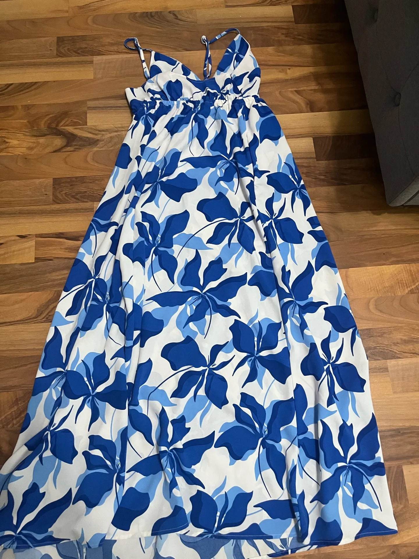 Target Blue Floral Dress - Image 4