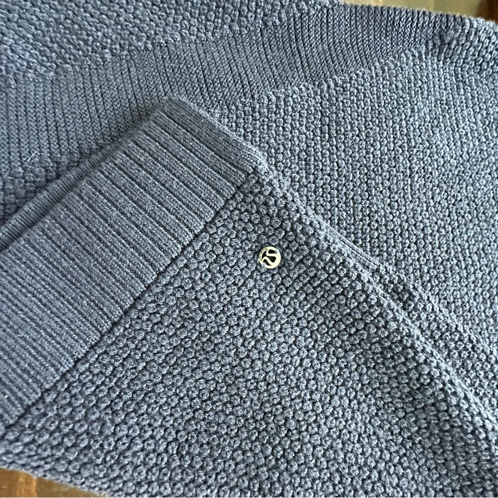 Lululemon Warm and Restore Merino Wool Turtleneck Pullover Sweater Navy Size 6 - Image 10