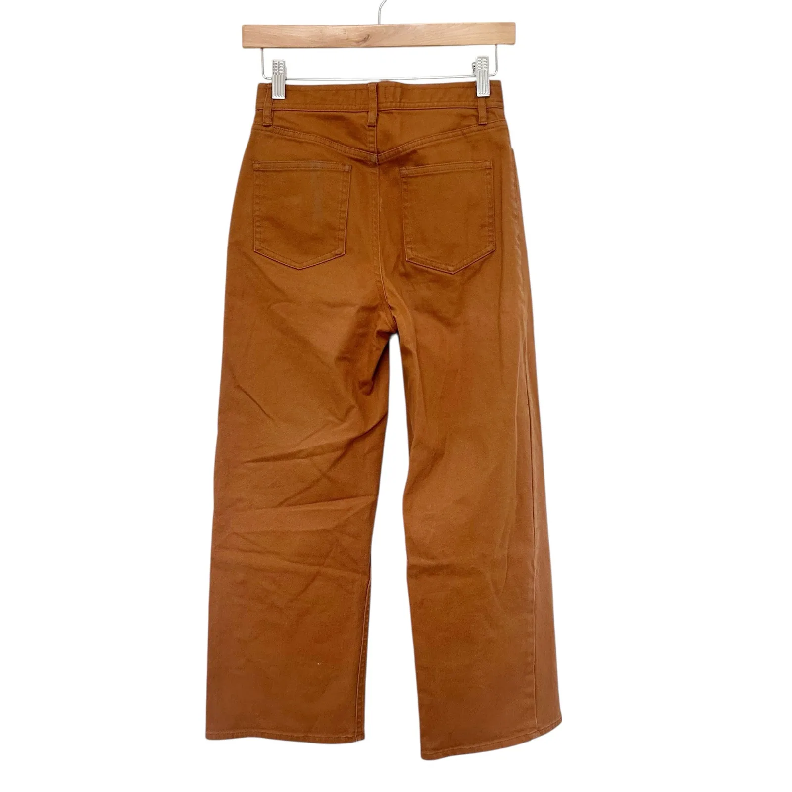 Aritzia Wilfred Free Tan Wide Leg Canvas Pants Jeans Sz 0 - Image 6