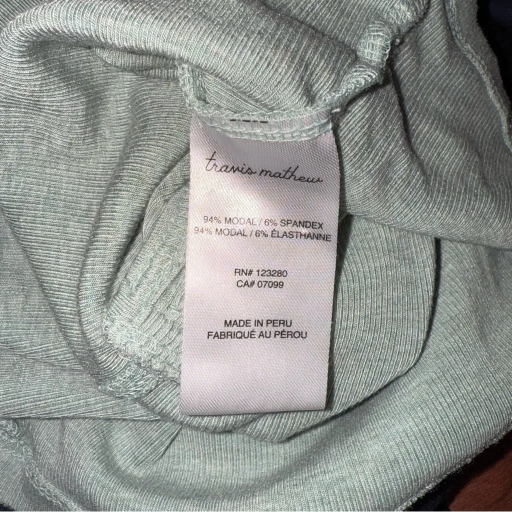 Travis Mathew Ray of Sunshine Cloud Ribbed Tank Heather Jade Green Size XS - Image 6