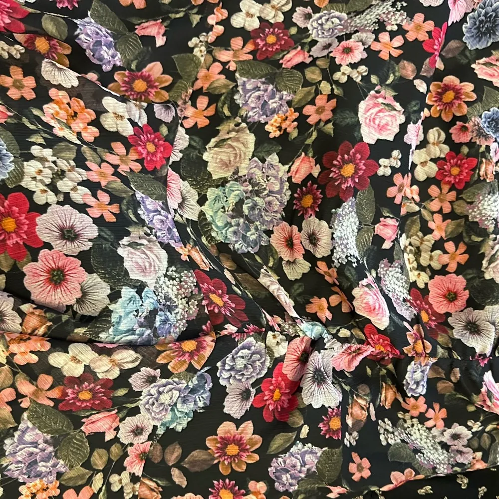 Floral Mini Dress sz M / 6 - Image 7