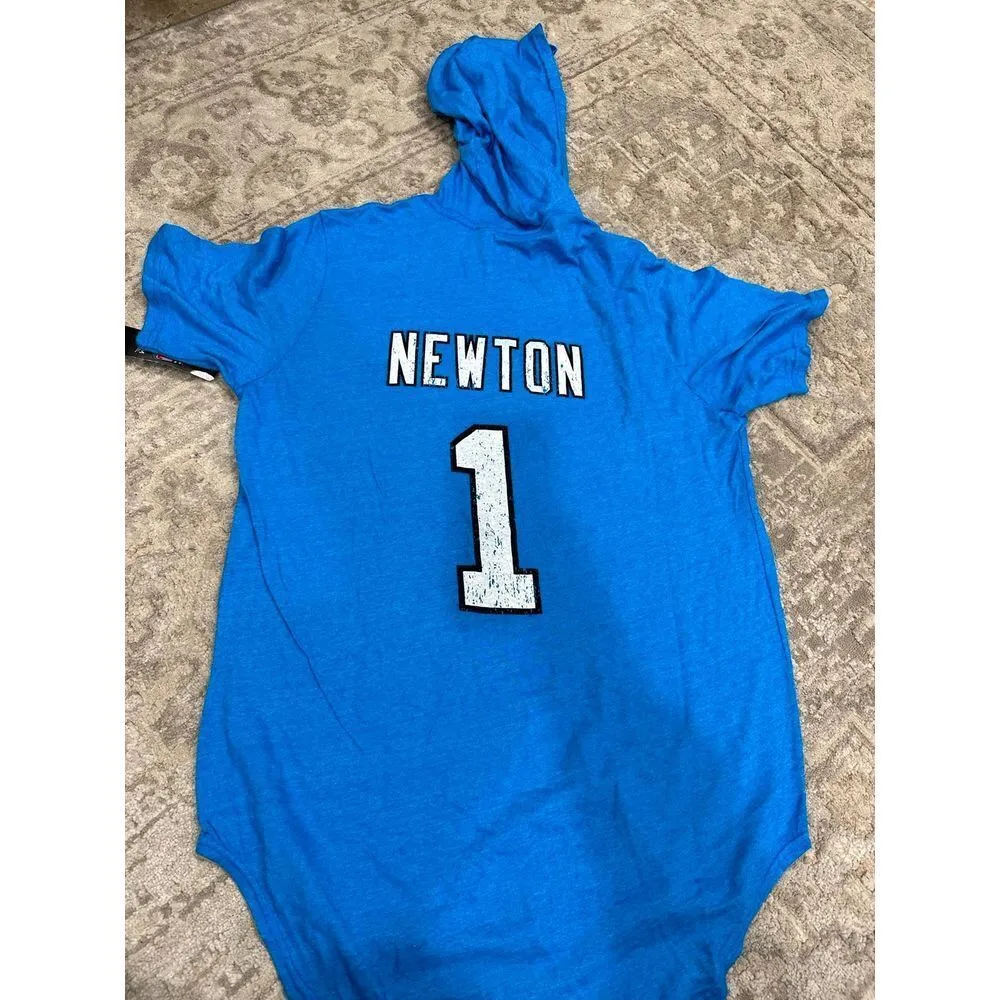 Carolina Panthers Women's Pull Over shirt with hoodie M NWT Sporty‎ Athleisure Blue Size M - Image 3