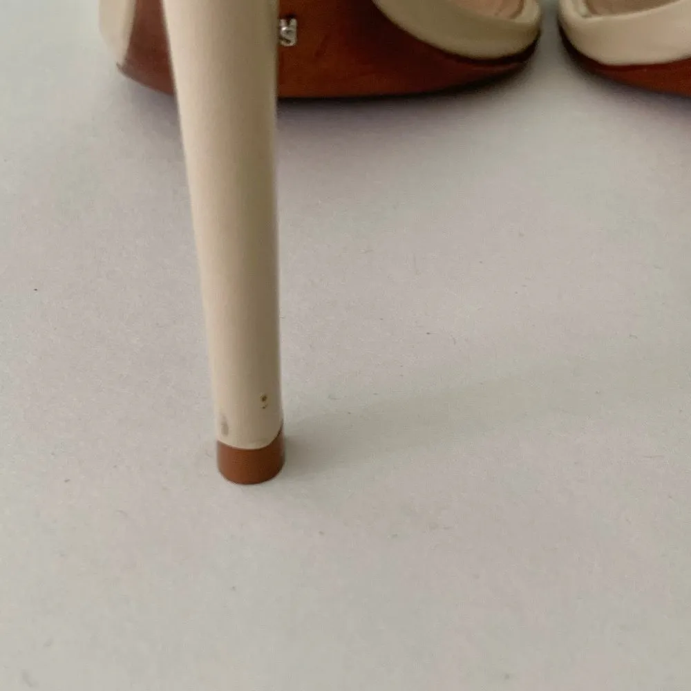 SCHUTZ Cady Lee Nude Patent Sandal Size 9.5 - Image 11