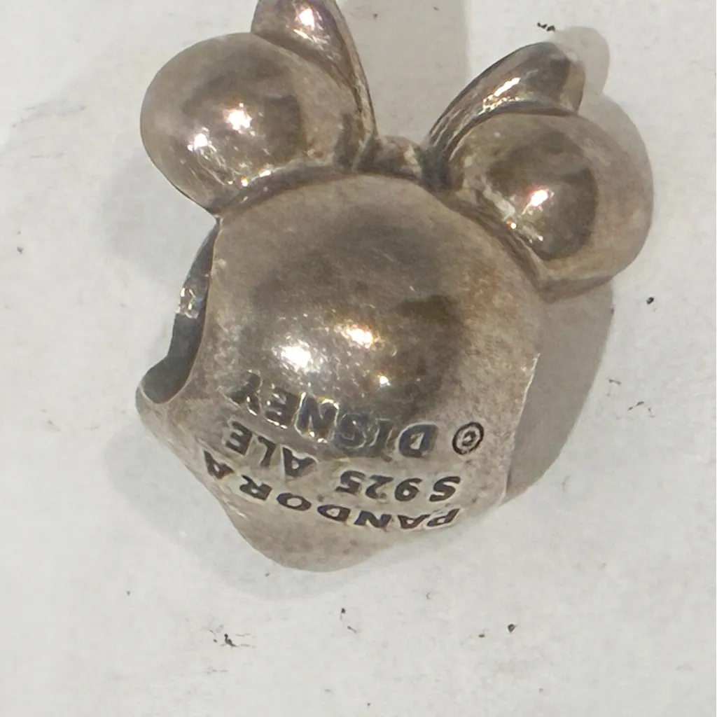 PANDORA Disney Minnie Mouse S925ale Dangle Charm Bead European‎ Jewelry - Image 2