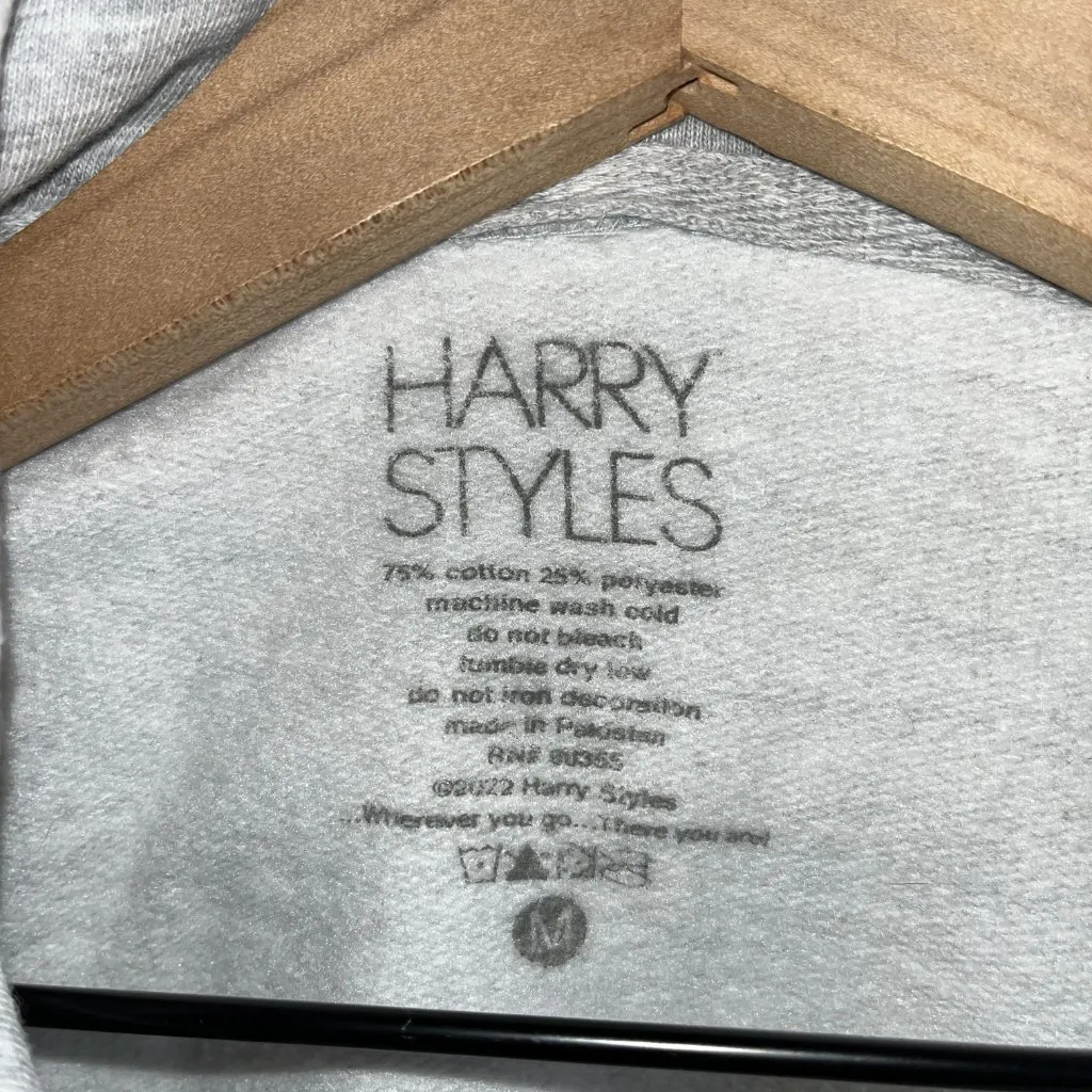 Harry Styles Harry’s House Hoodie Gray Love On Tour Sweatshirt Medium Tracklist - Image 6