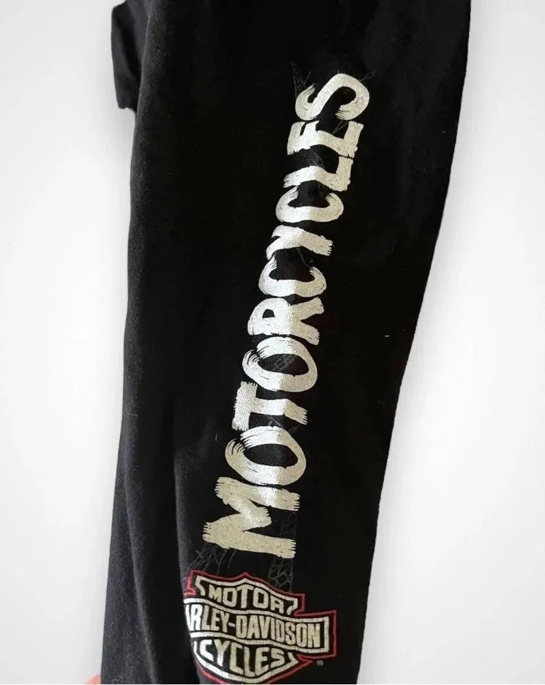 HARLEY DAVIDSON Plus Size Black Widow Womens Long Sleeve T Shirt‎ |2XL - Image 4