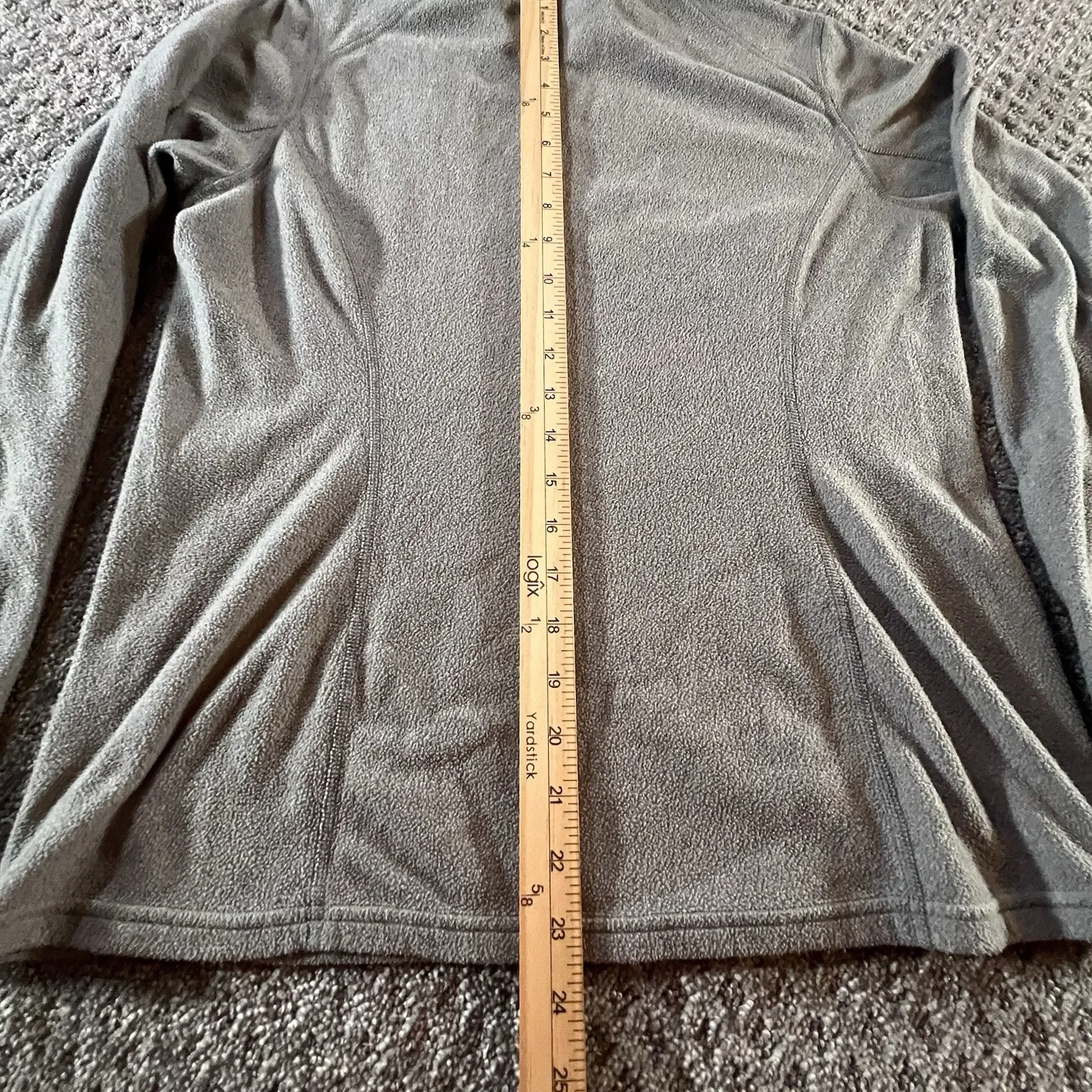 The North Face Women's TKA 100 Glacier Fleece Gray ¼ Zip Pullover‎ M Lightweight - Image 10