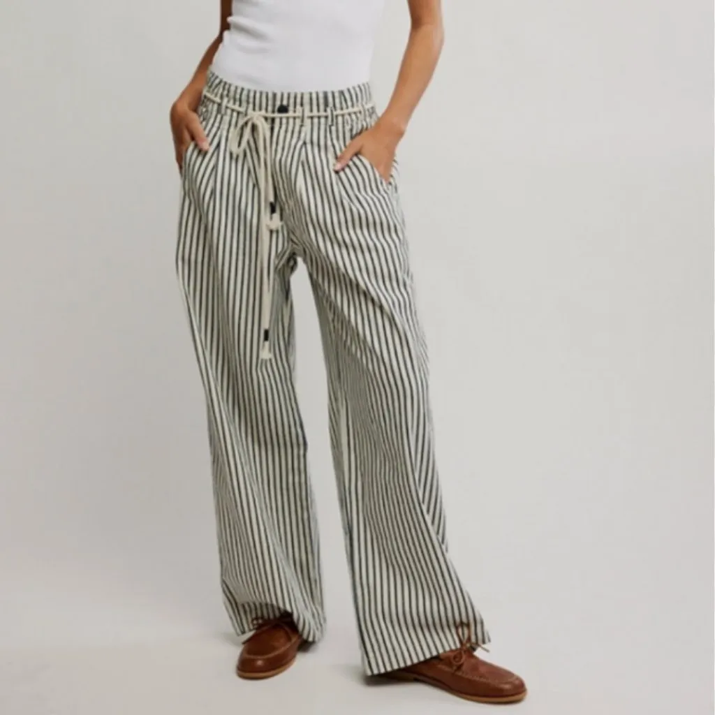 NWT Free People Dakota Cinched Pull-on in Washed Railroad - Image 4